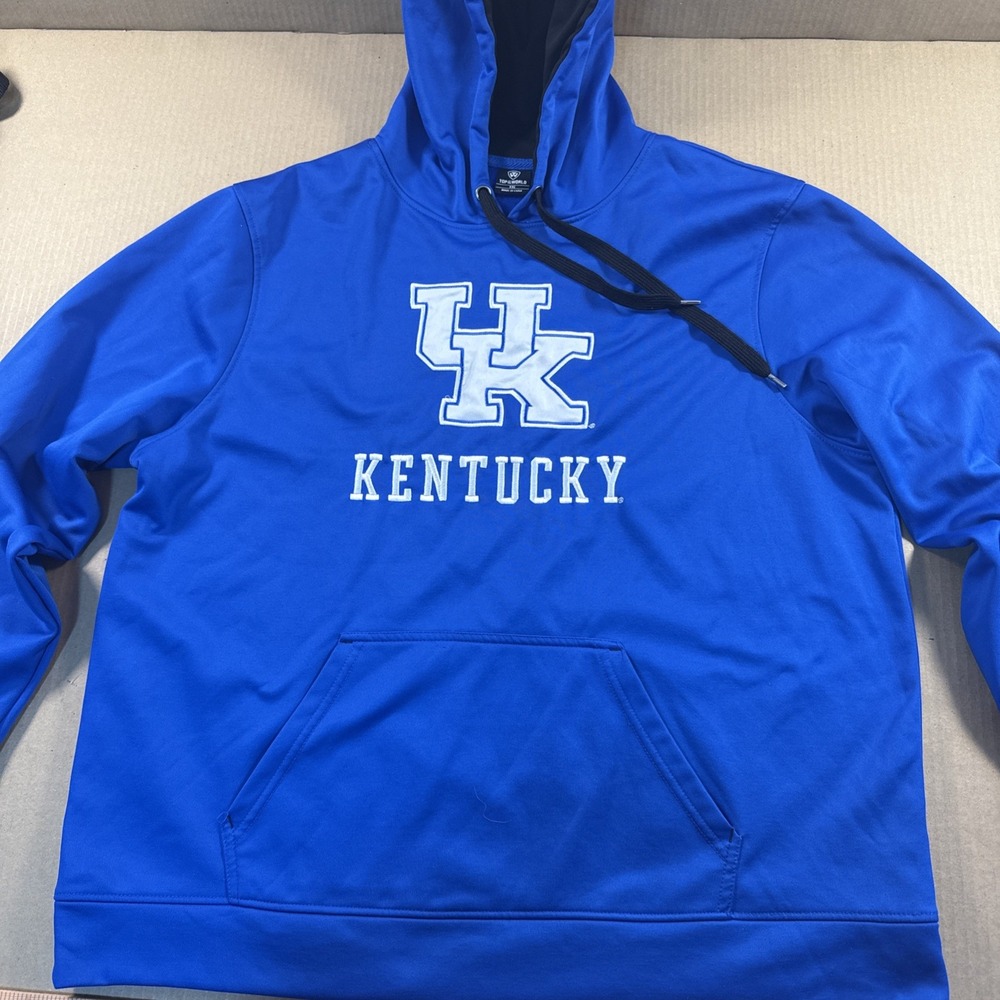 Top of the World Kentucky Wildcats Hoodie Mens 2XL Blue Performance Sweatshirt